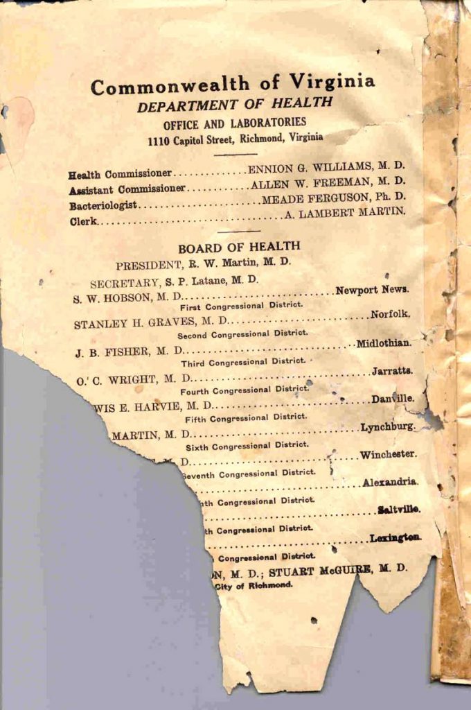 VA 건강 게시판 표지 - 3월, 1910 - 건강 게시판